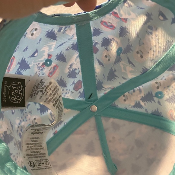 Disney Loungefly Animal Kingdom Yeti Everest Baseball Cap Hat Blue NWT - Picture 3 of 6